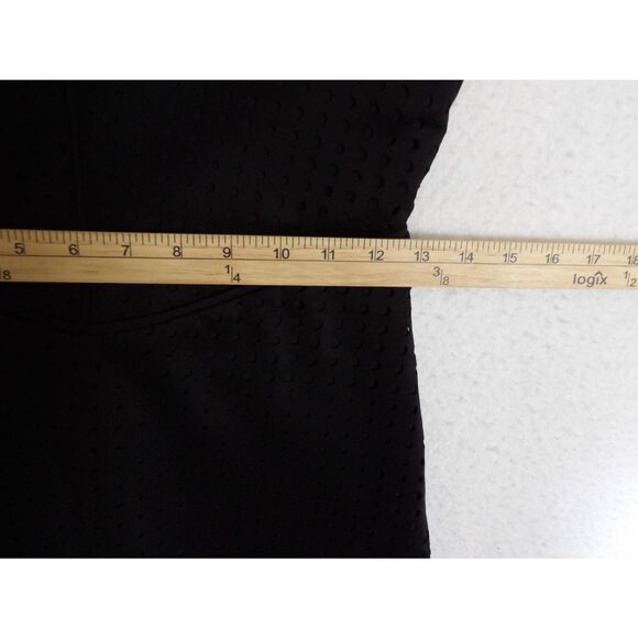 Guess Dress Women Small Black Mesh Cutout LBD Cocktail Perforated Sheath Evening - Picture 3 of 11